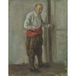 Hristo Ivanov Forev /1927-2005/  "The Painter's Father", double-sided