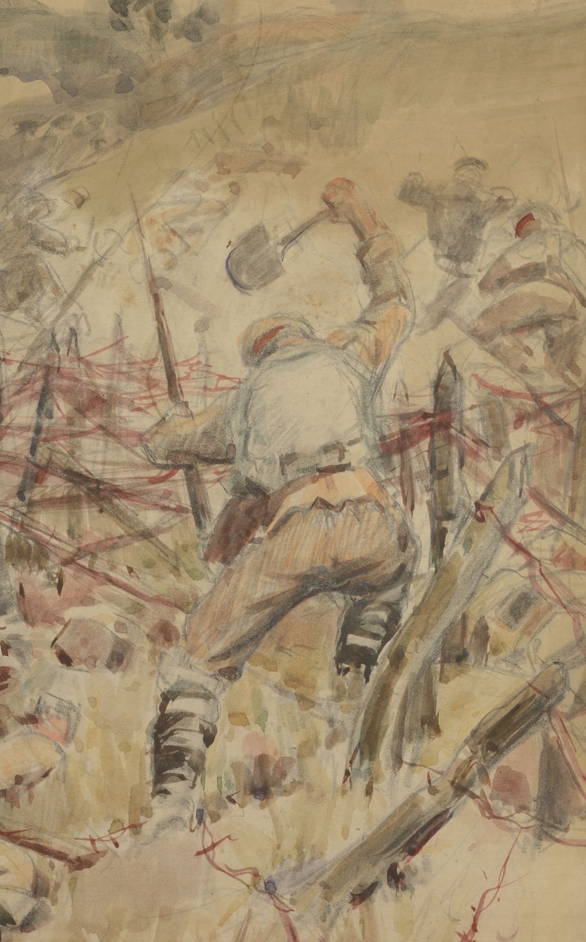 Dimitar Atanasov Gyuzhenov /1891-1979/  "Battle Scene" - Image 5 of 6