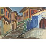 Zina Mihailova Yurdanova /1904-1998/ "Old Town Street"