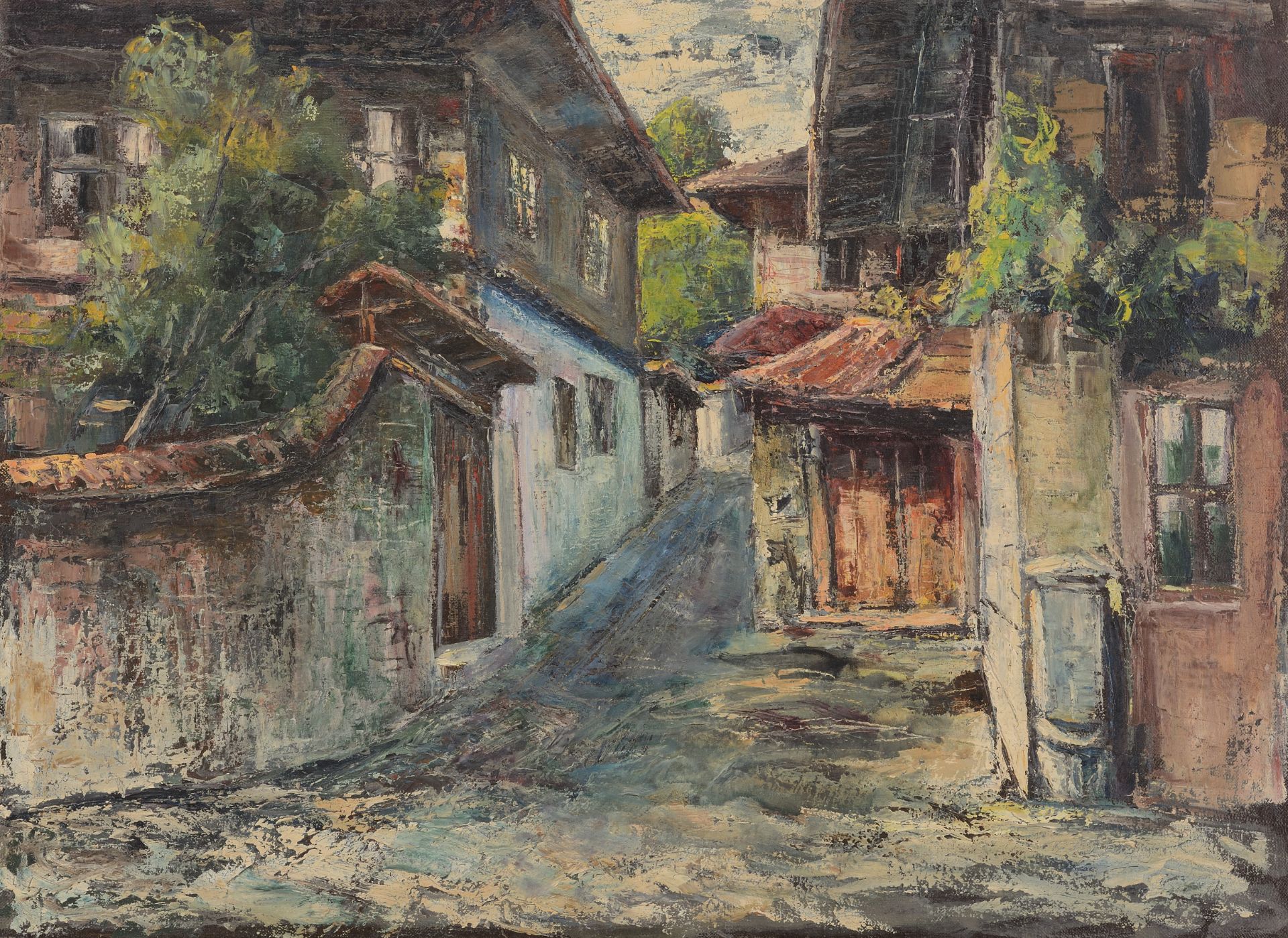 Nyagul Stefanov Nyagulov /1920-1957/   „Landscape from Ichera village“  
