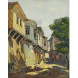 Stoyan Vassilev Genov /1904-1977/ "Street in Nessebar"