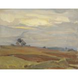 Dimitar Atanasov Gyuzhenov /1891-1979/  "Landscape - Twilight"