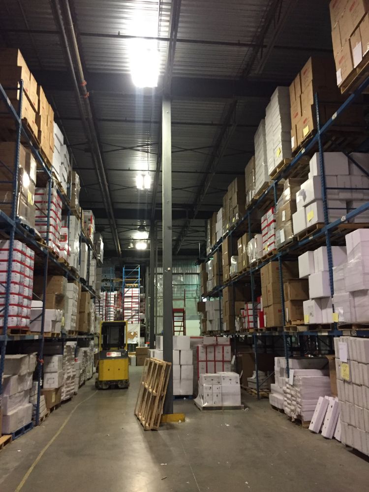 Bankruptcy Sale of LUMIRAMA INC. - (75) Sections Industrial Racking*Lift Trucks*Pallet Wrapper*Warehouse Equipm.*Office Furniture*Computers ++