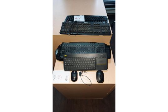 LOT: (9 pcs) Keyboards & Mouses