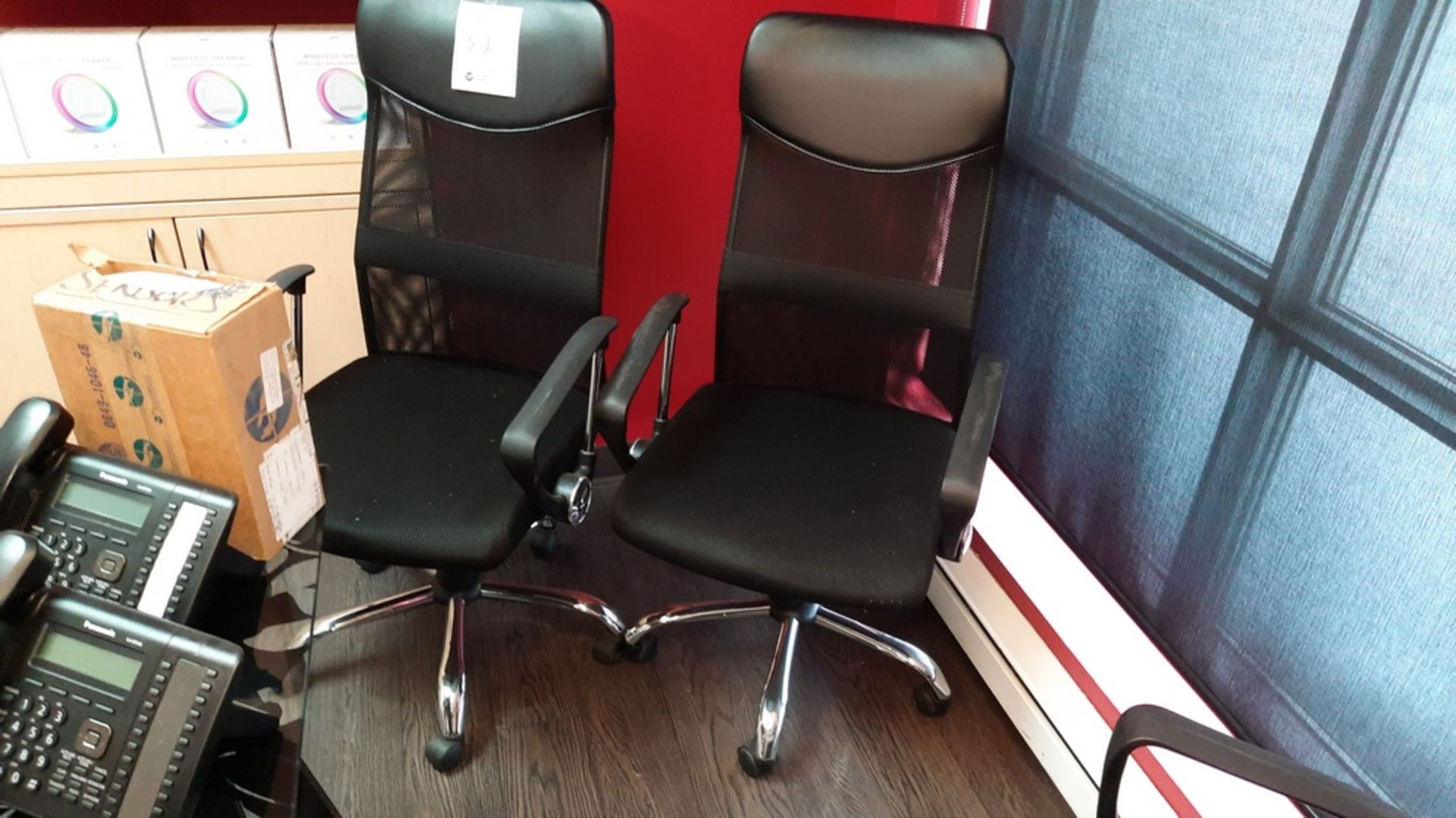 High Back Adjustable Chairs on Casters