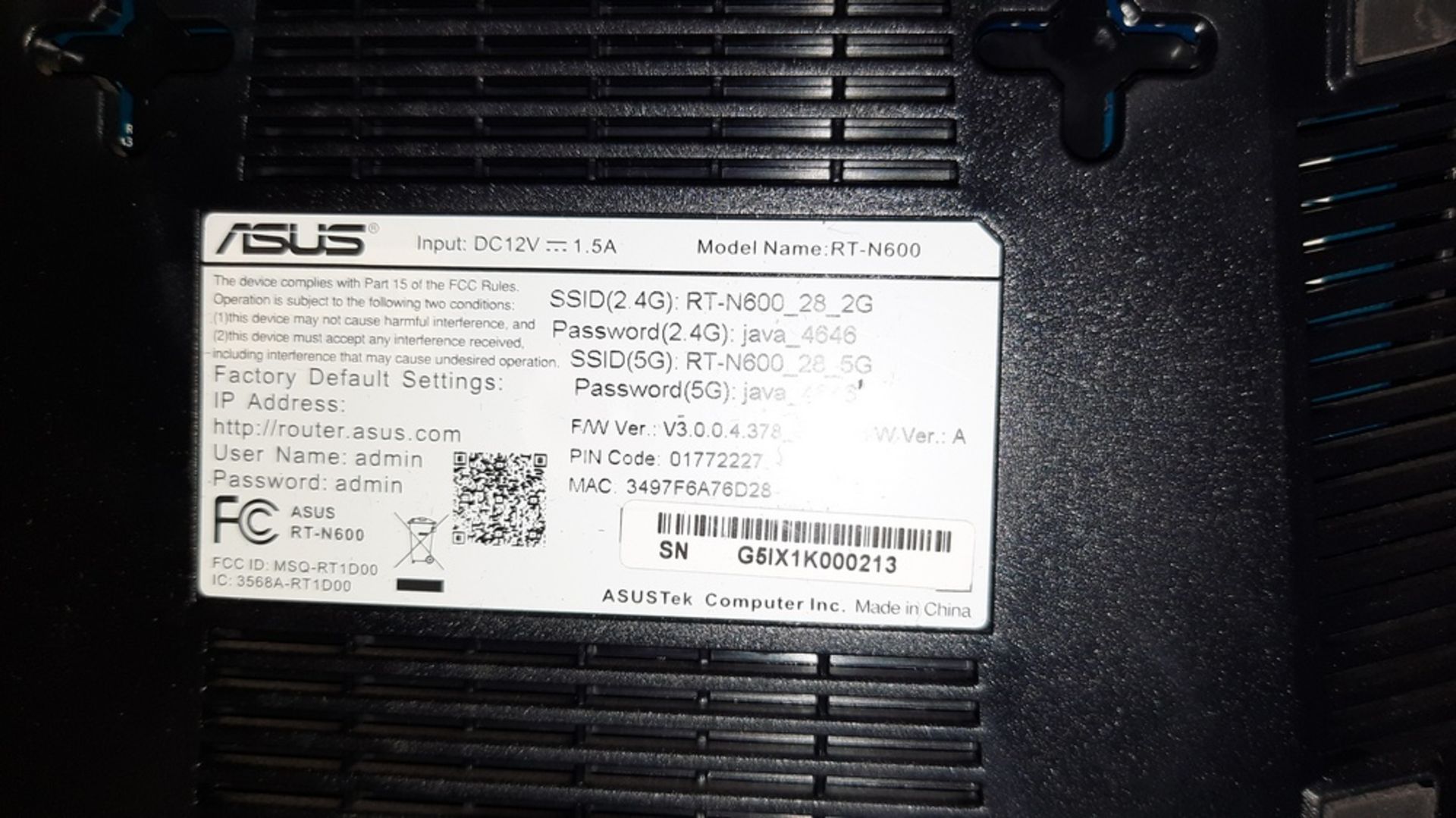 LOT: (2) Routers, ASUS & ARIS (see photos for details) - Image 6 of 7