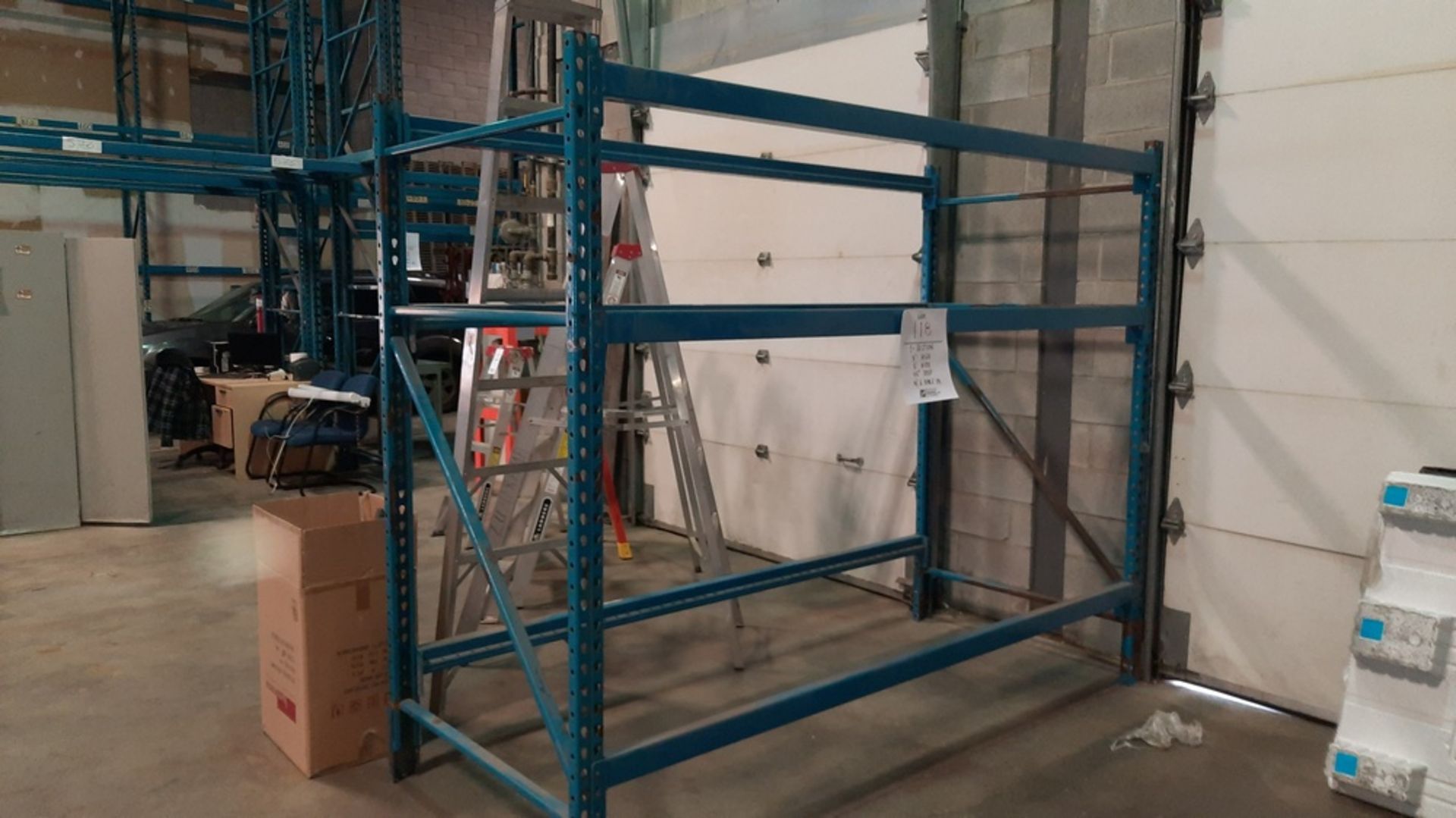 Section of Industrial racking:7' H x 8' W x 42'' Deep, c/w (6) Bars