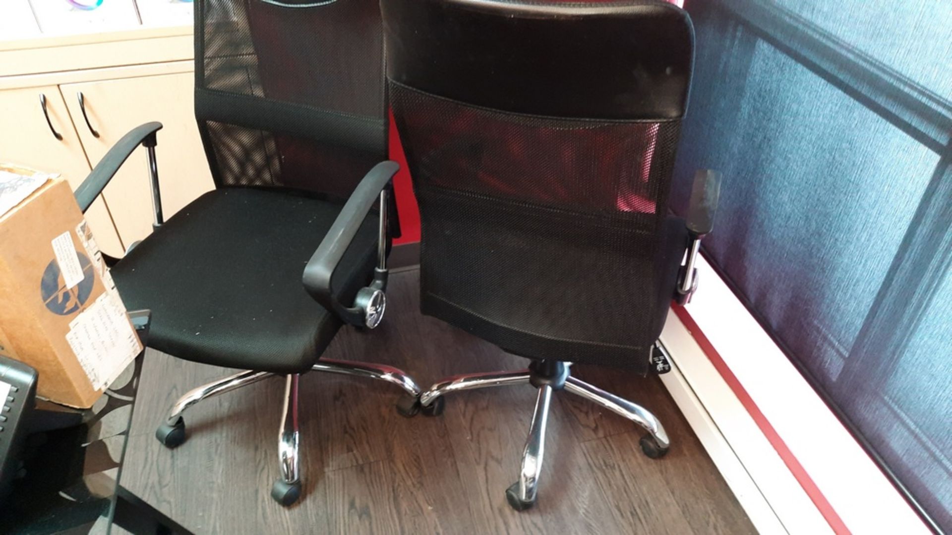 High Back Adjustable Chairs on Casters - Image 2 of 3