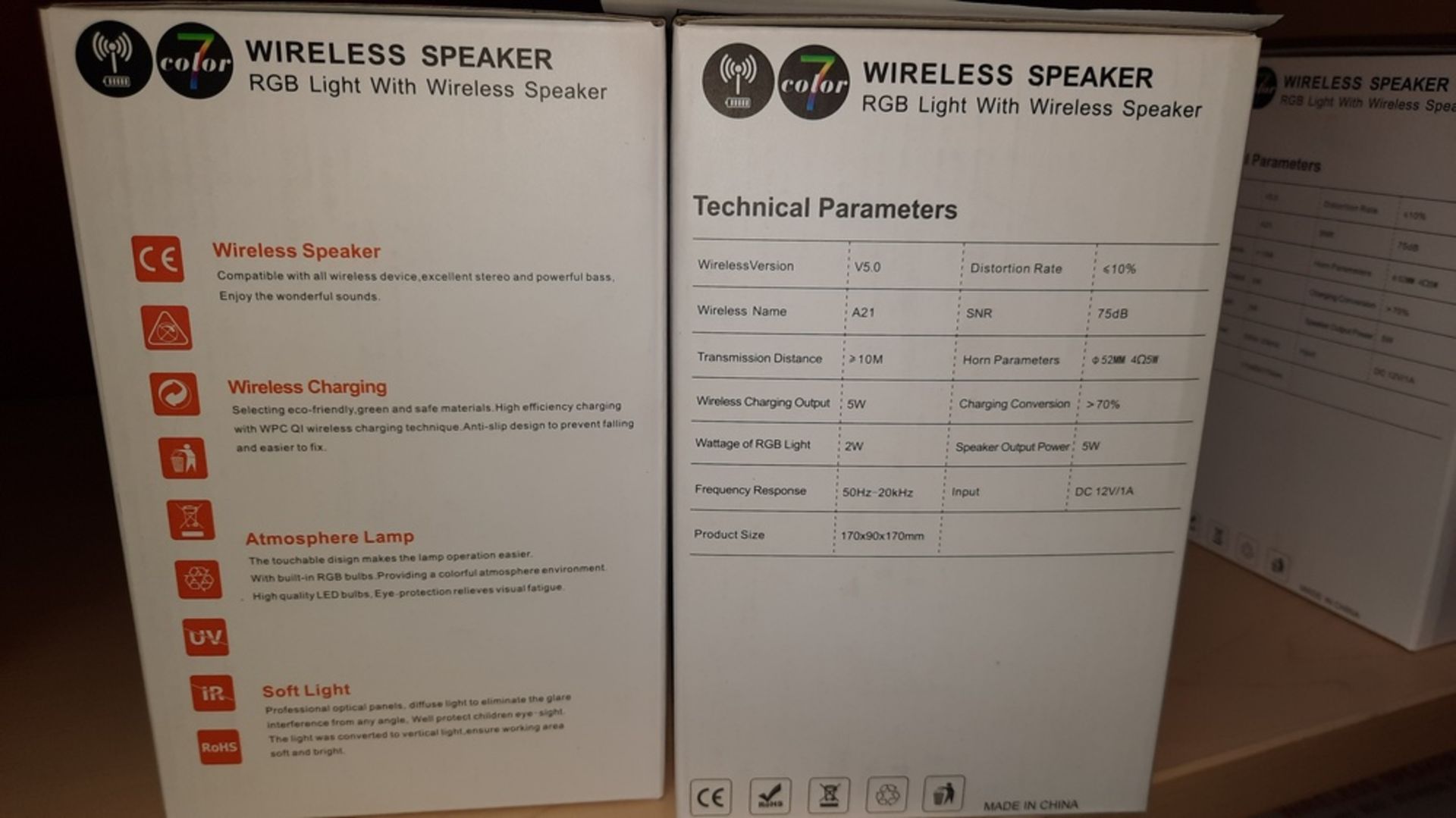 RBG Lights w/ Wireless Speakers - Image 2 of 2