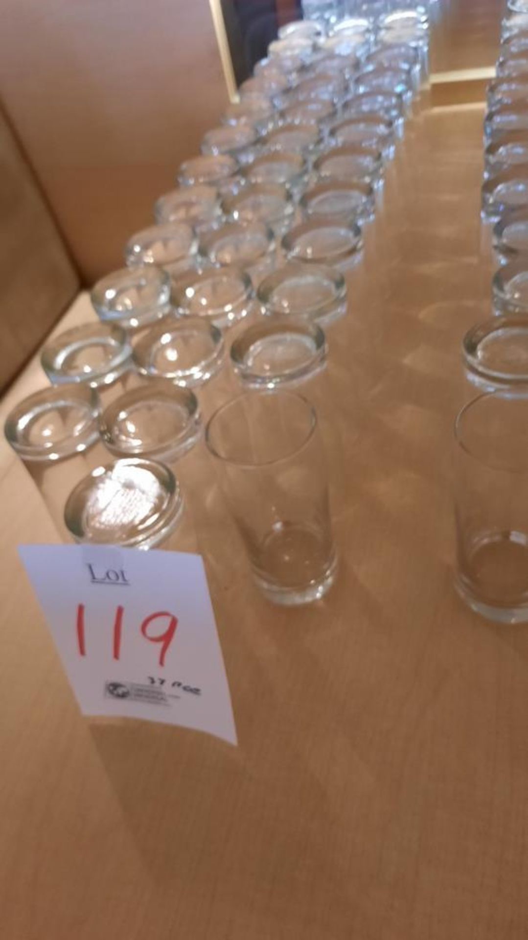 LOT: (37) Water/Beer Glasses