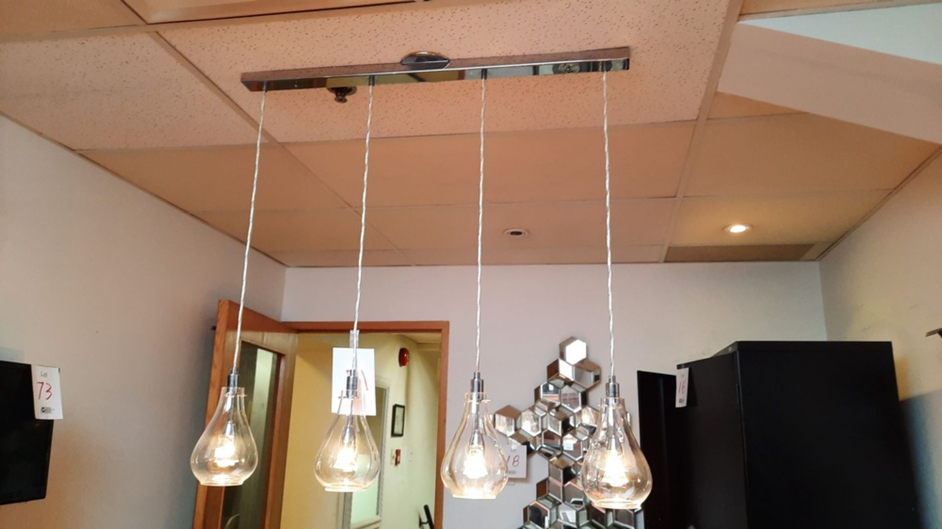 Modern Hanging Light Fixture - Image 2 of 3