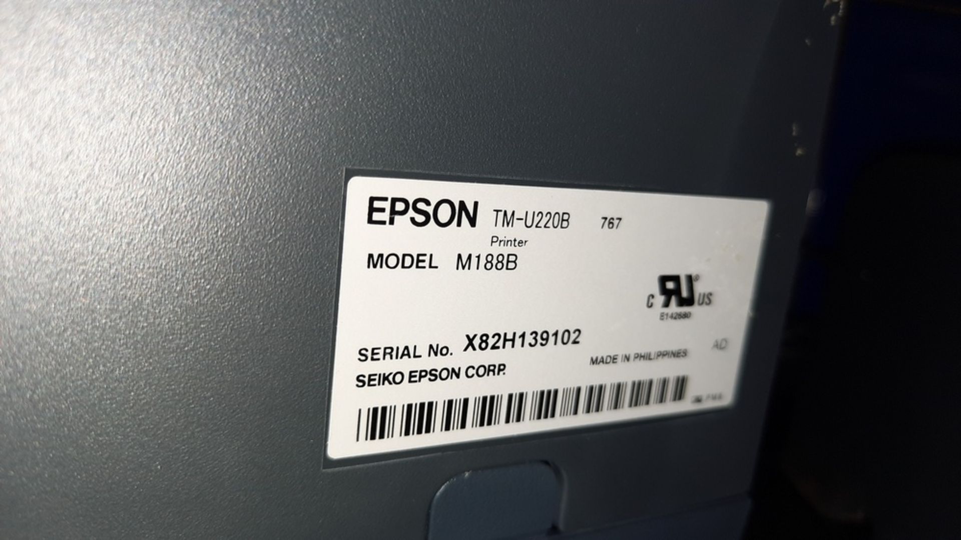 LOT: (2) EPSON Printers - Image 2 of 4