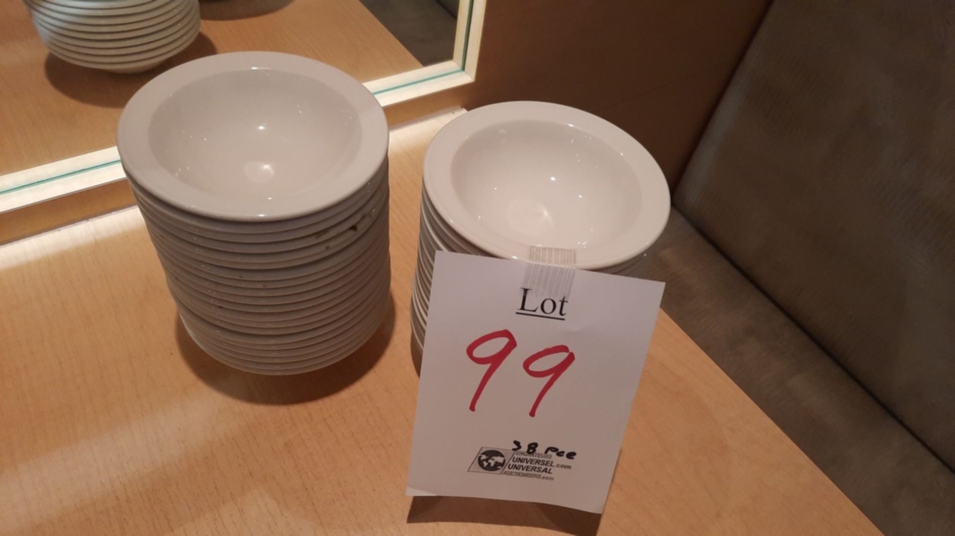 LOT: (38) STEELITE Bowls