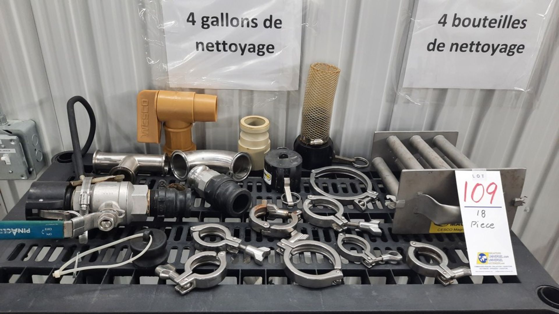 LOT: Asst. Pipe Access. (Valve, Clamps, etc.)