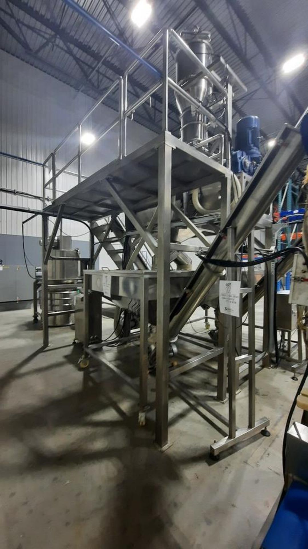 Stainless Steel Mezzanine, c/w 10-Step Staircase, 11'W, 42''D, 104''H - Image 5 of 5