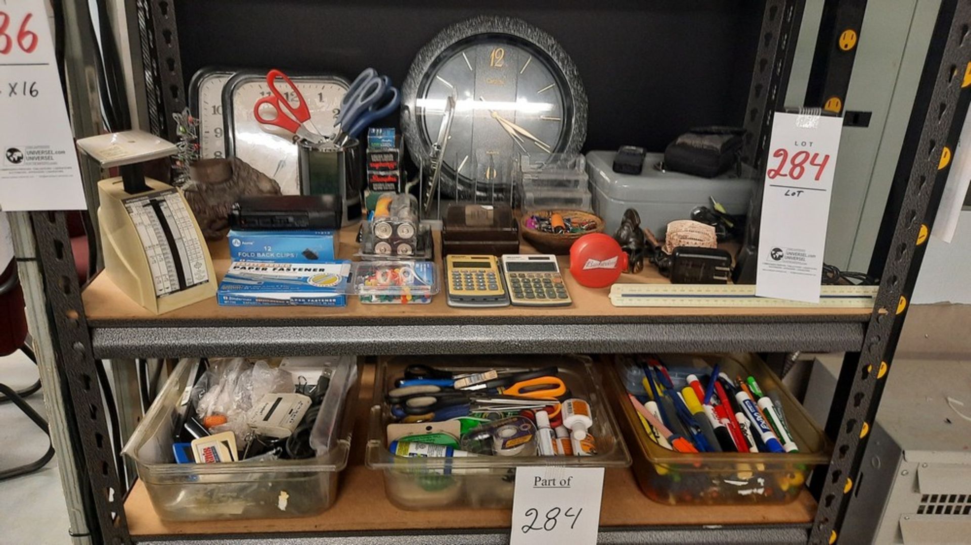 LOT: Asst. Items on (2) Shelves (See photos for details)