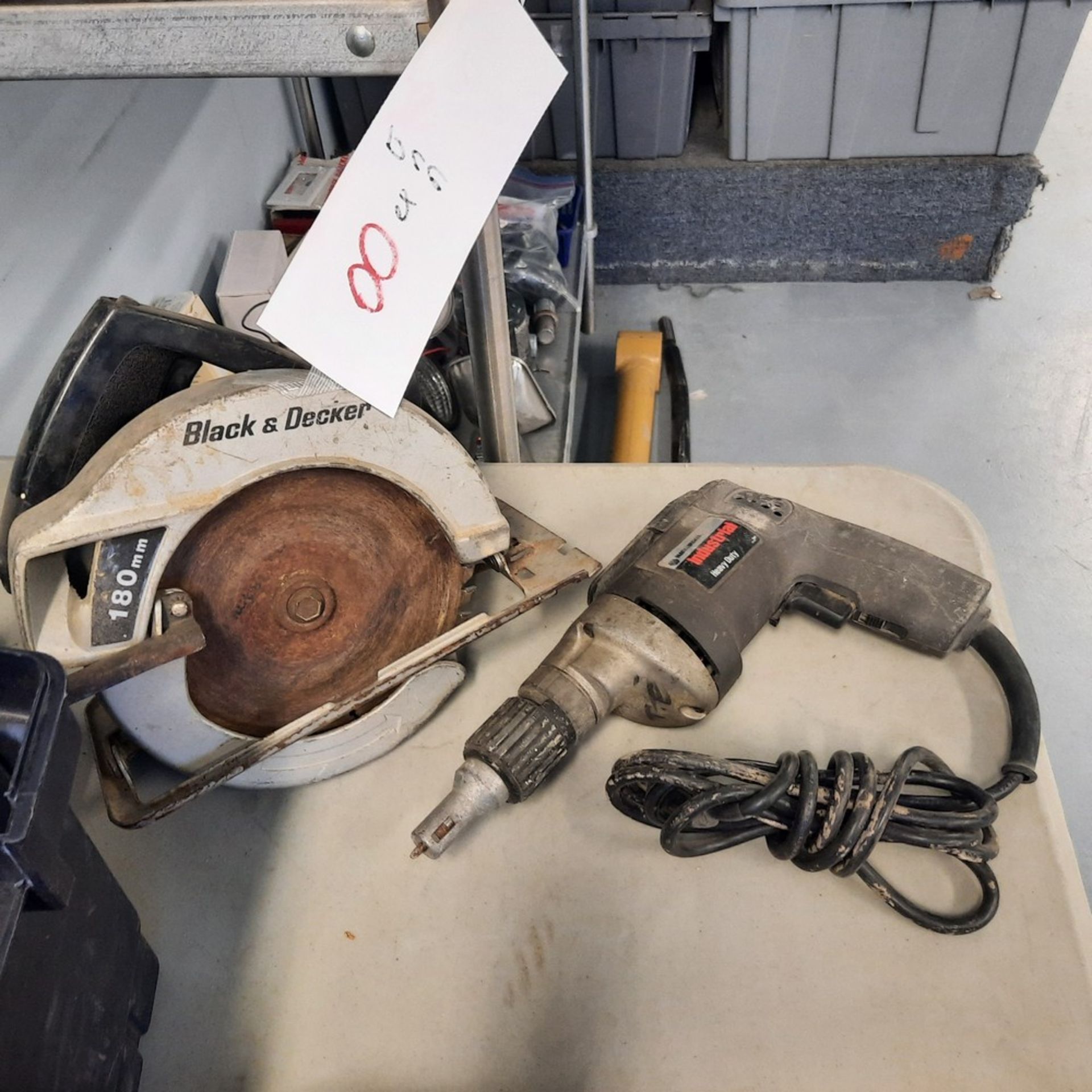 LOT: (2) Electric Drill & Power Saw.
