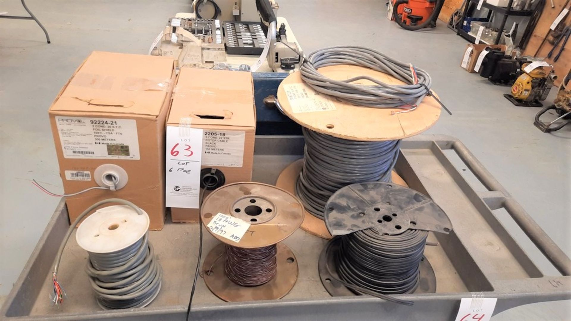 LOT: (6) Boxes/Rolls of Asst. Wires ( see photo for details)