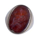 INTAGLIO ENGRAVED GEM RING