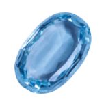 53.2 CT LOOSE OVAL CUT AQUAMARINE GEMSTONE