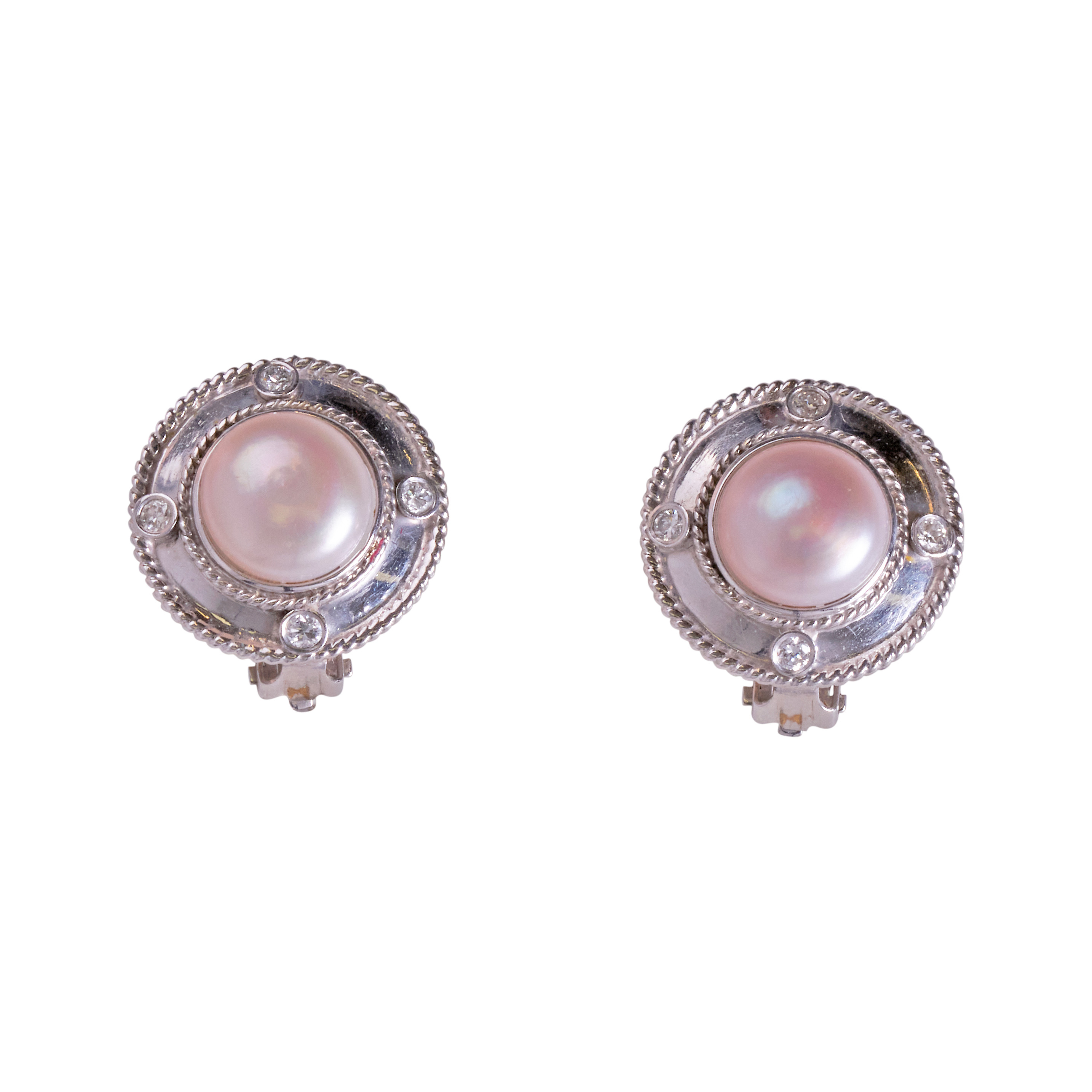 DIAMOND AND PEARL EARRINGS