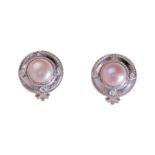 DIAMOND AND PEARL EARRINGS