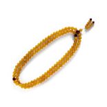 AMBER BEADS NECKLACE.