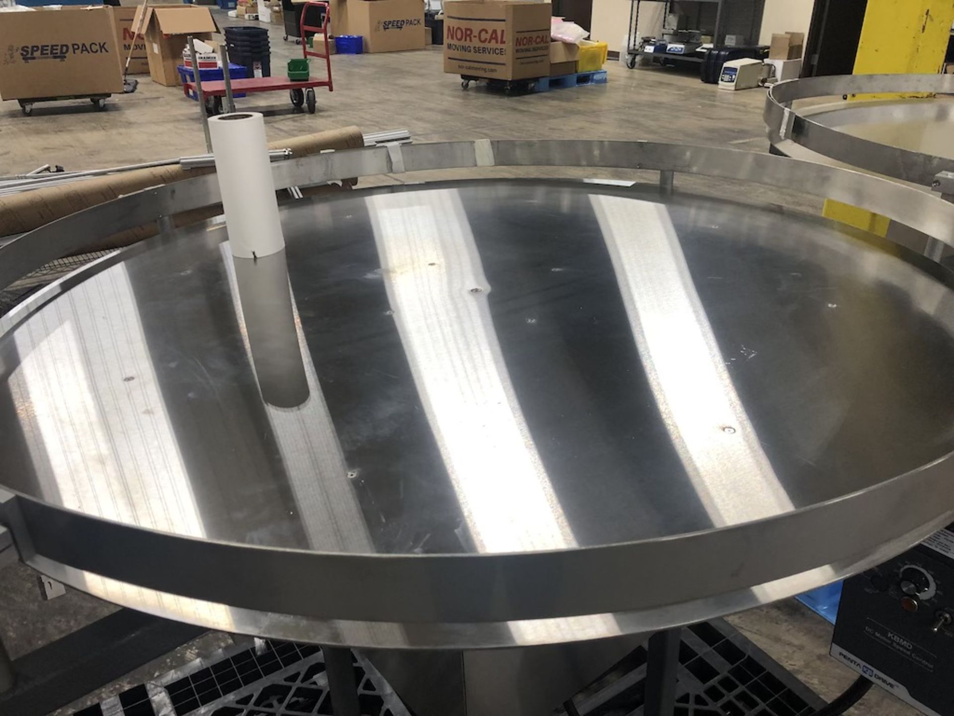 48" FT CIRCULAR SORTING TABLE / UNSCRAMBLING TABLE WITH PENTA KB DRIVE DC MOTOR SPEED CONTROL MODEL: - Image 3 of 6