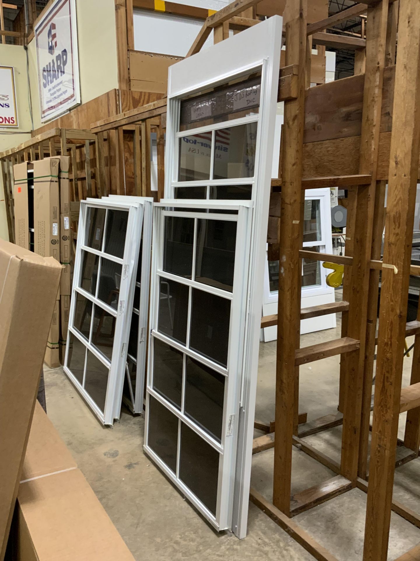 13 Piece lot of NOS windows and doors. Some window are tinted. - Image 6 of 6