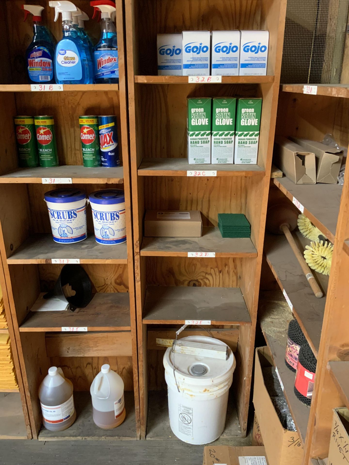 Collection of Cleaning Supplies, Aluminum Screws, etc. - Image 7 of 9