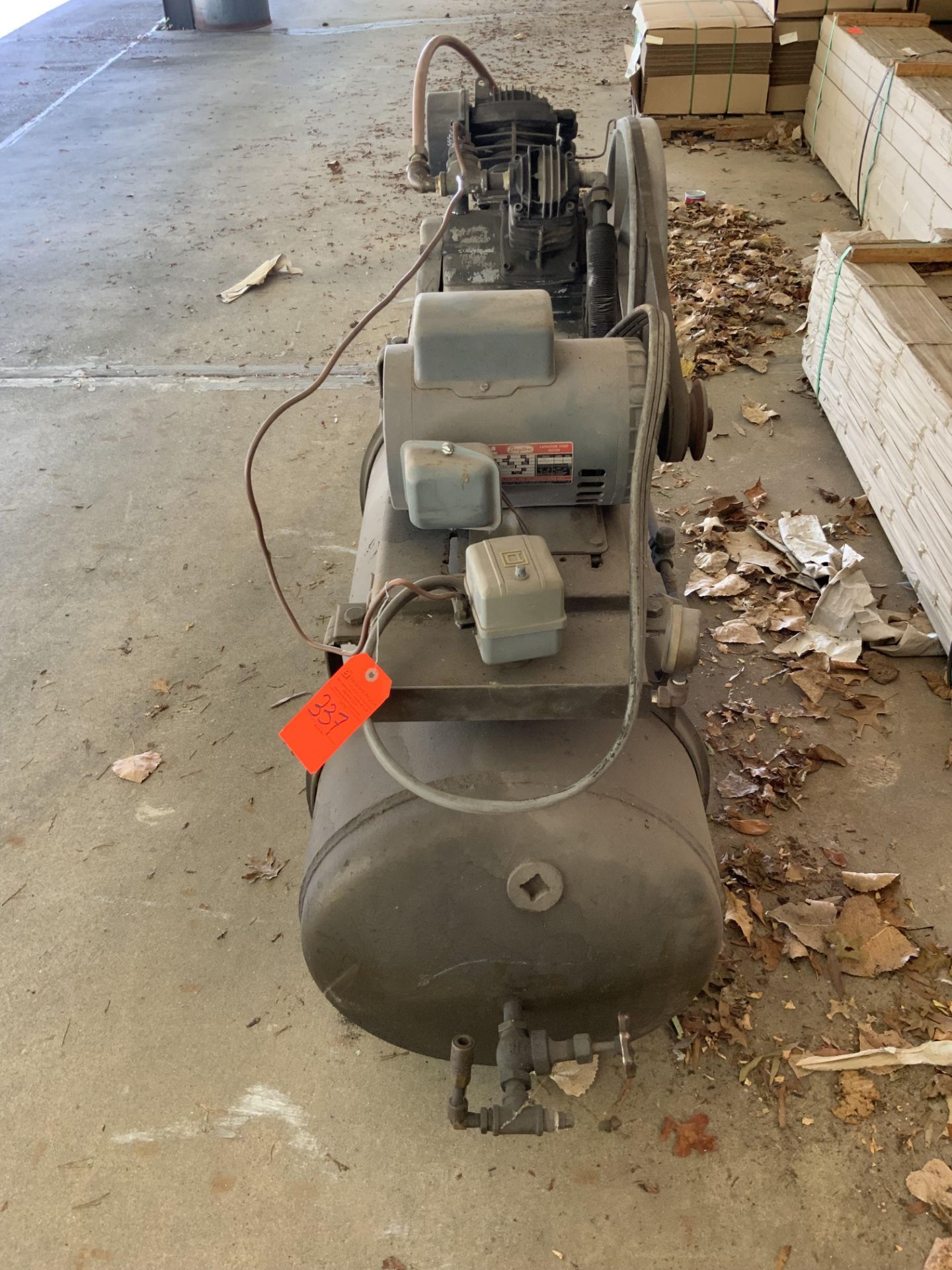 Large Industrial Compressor w/ Dayton Motor - Image 2 of 8