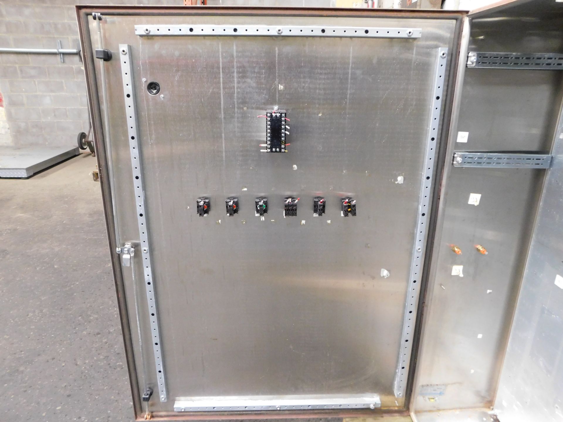 RITTAL STAINLESS STEEL ELECTRICAL CABINET ENCLOSURE. 36" x 47" x 12". - Image 8 of 12