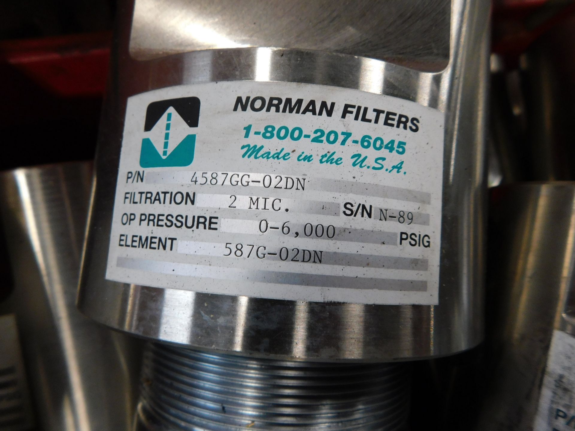 LOT OF MISC NORMAN AND REXROTH FILTERS, ROSEMOUNT 8732EST1A1N0M4 TRANSMITTER, AND SUNNEN STONE SETS. - Image 3 of 8