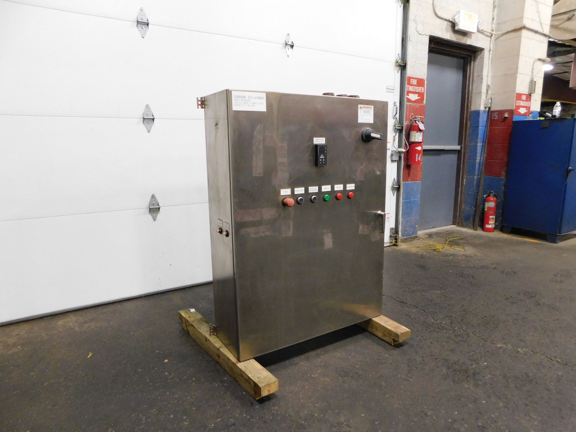 RITTAL STAINLESS STEEL ELECTRICAL CABINET ENCLOSURE. 36" x 47" x 12". - Image 3 of 12