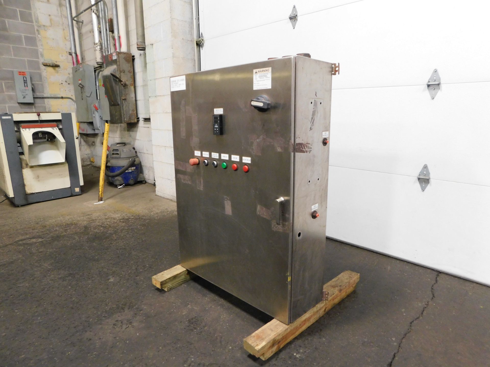 RITTAL STAINLESS STEEL ELECTRICAL CABINET ENCLOSURE. 36" x 47" x 12". - Image 2 of 12