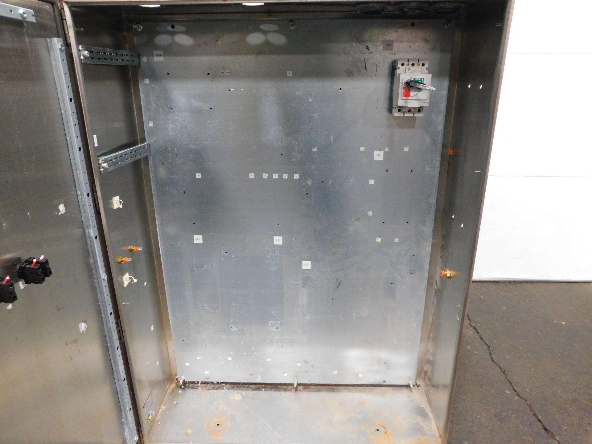 RITTAL STAINLESS STEEL ELECTRICAL CABINET ENCLOSURE. 36" x 47" x 12". - Image 7 of 12