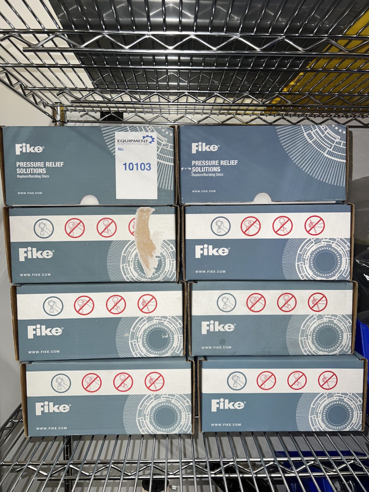 Lot of 18 Fike Pressure Relief Solutions Rupture/Bursting Discs 1.5 in Axius SC