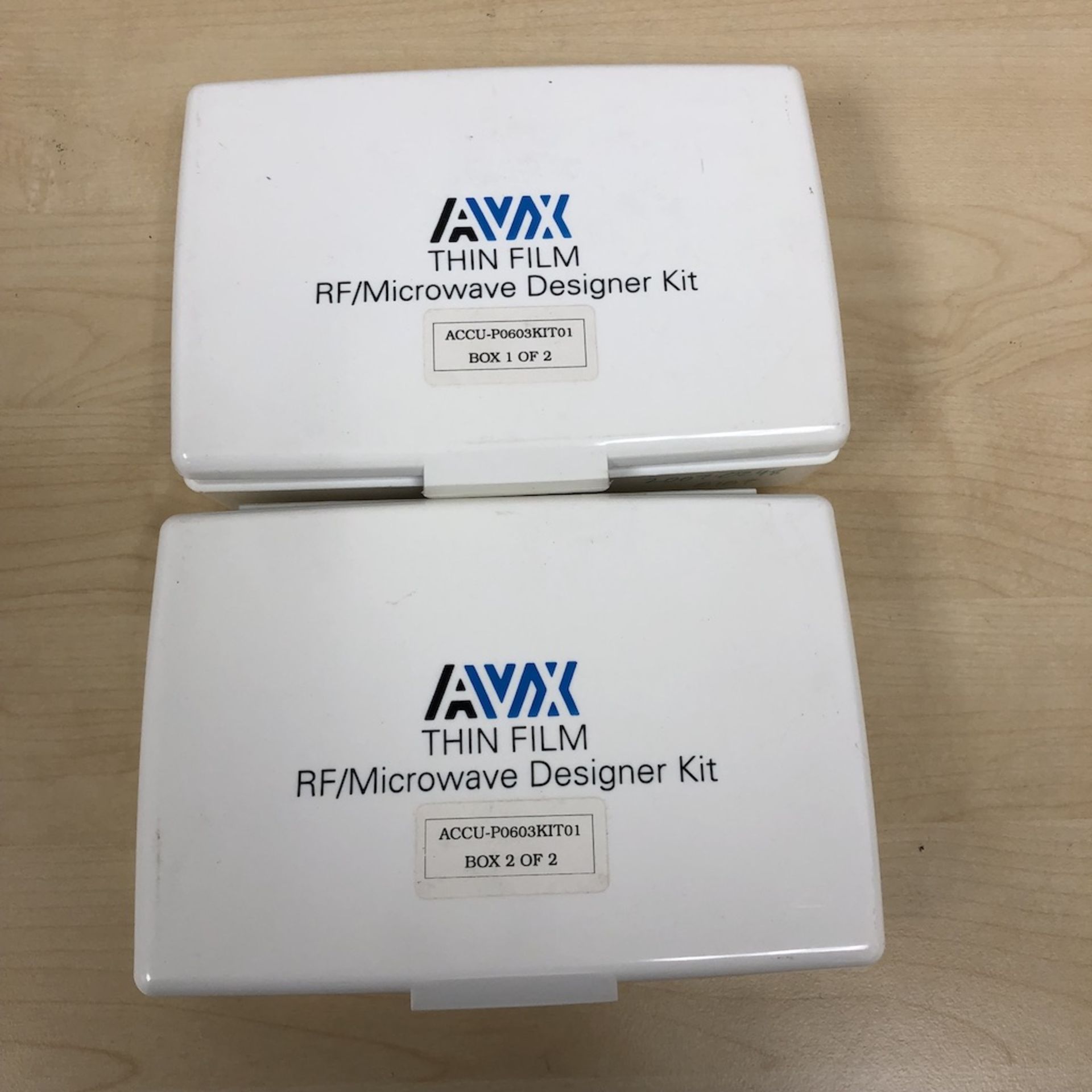 QTY OF 8 ITEMS: AVX ACCU-P0805KIT02 THIN FILM RF/MICROWAVE DESIGNER KIT BOX 1 OF 2 AND BOX 2 OF 2 w/ - Image 7 of 19