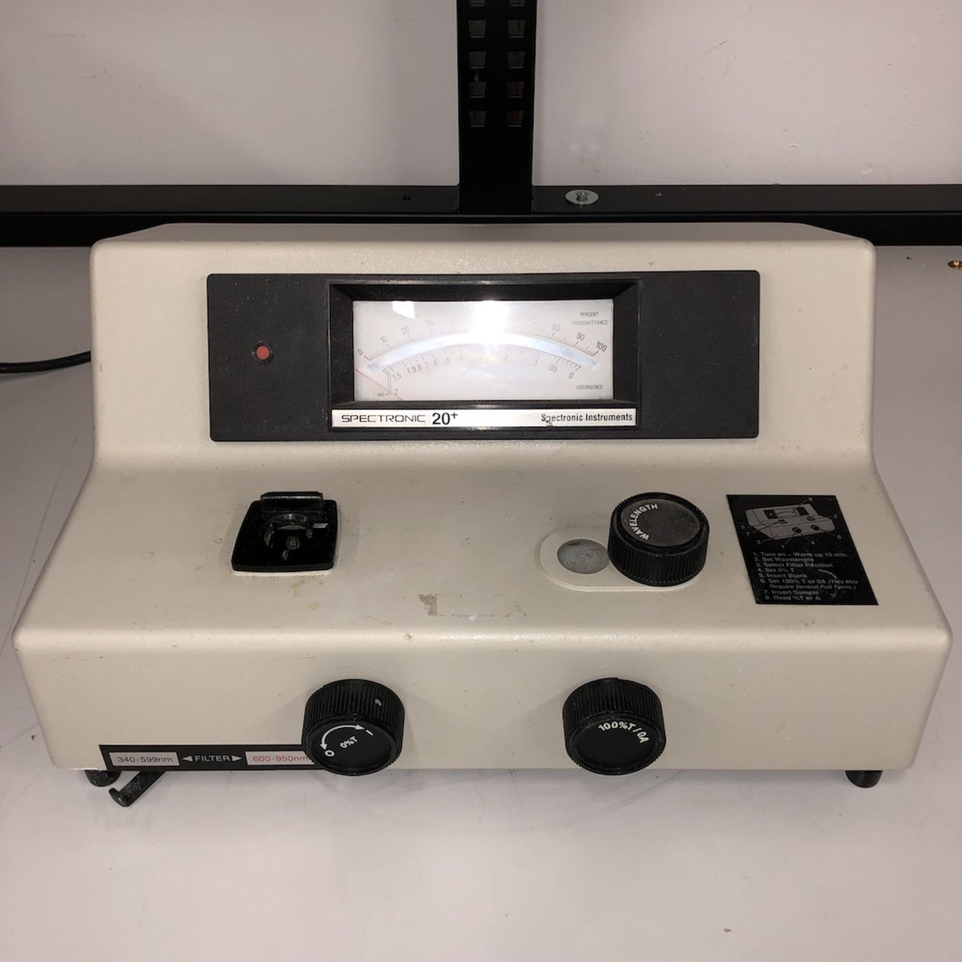 SPECTRONIC INSTRUMENTS 333182 SPECTRONIC 20+ SPECTROMETER - Image 3 of 7