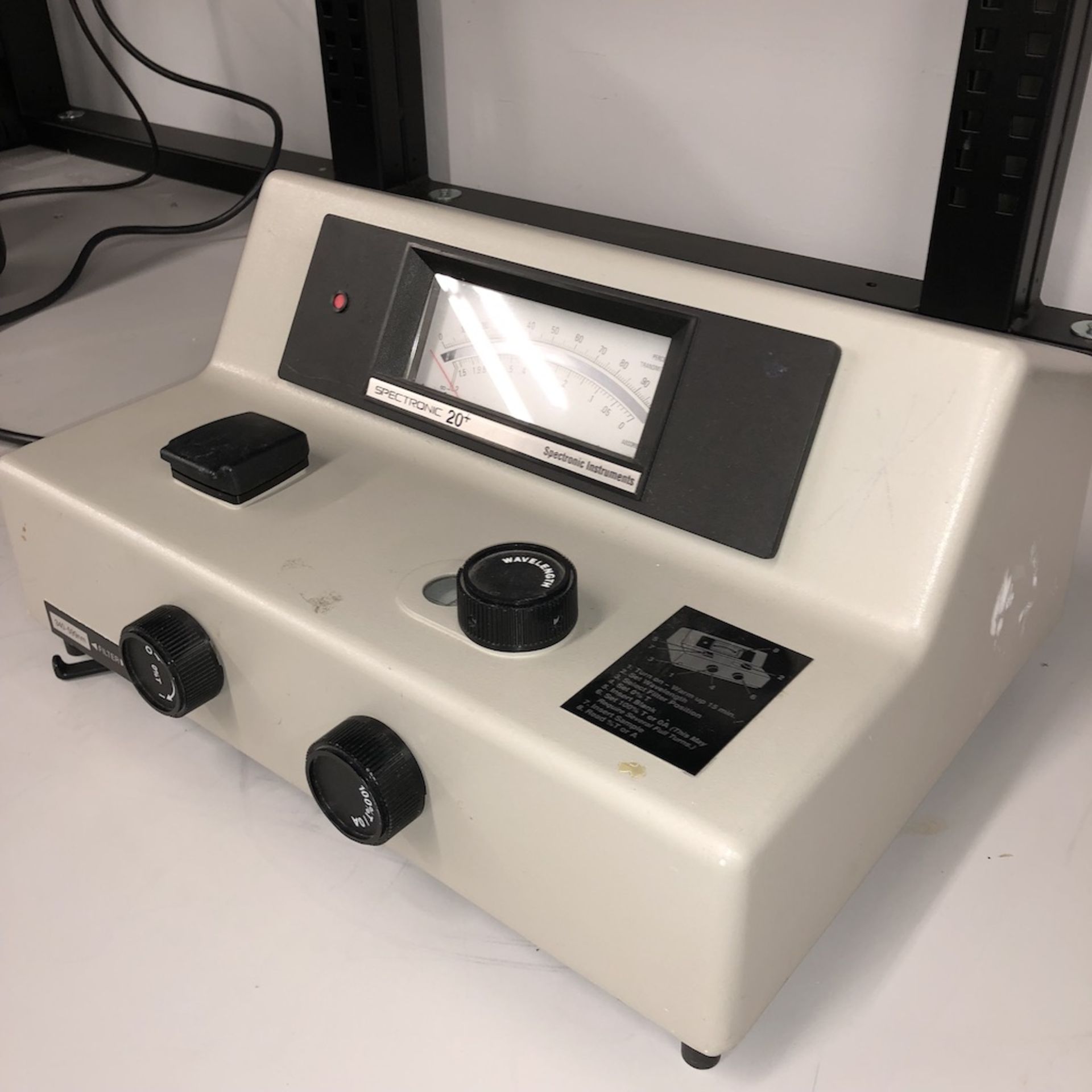SPECTRONIC INSTRUMENTS 333182 SPECTRONIC 20+ SPECTROMETER - Image 5 of 7