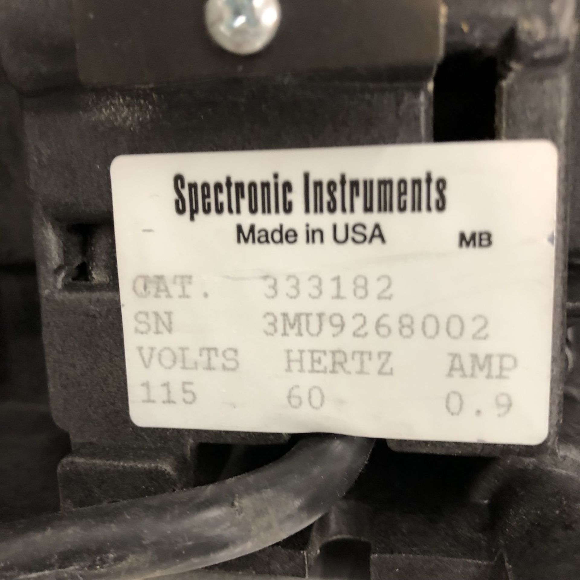 SPECTRONIC INSTRUMENTS 333182 SPECTRONIC 20+ SPECTROMETER - Image 7 of 7
