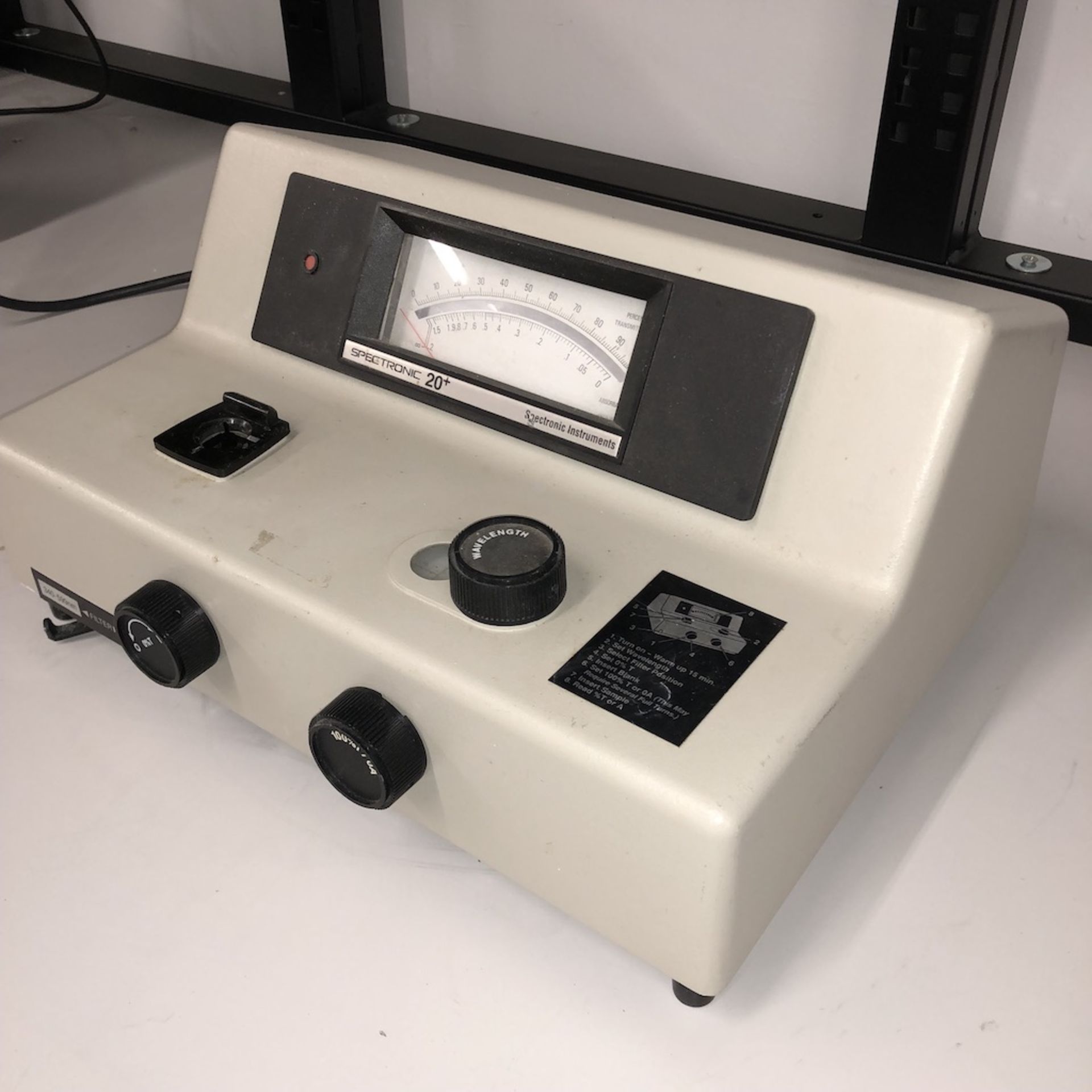 SPECTRONIC INSTRUMENTS 333182 SPECTRONIC 20+ SPECTROMETER - Image 5 of 7