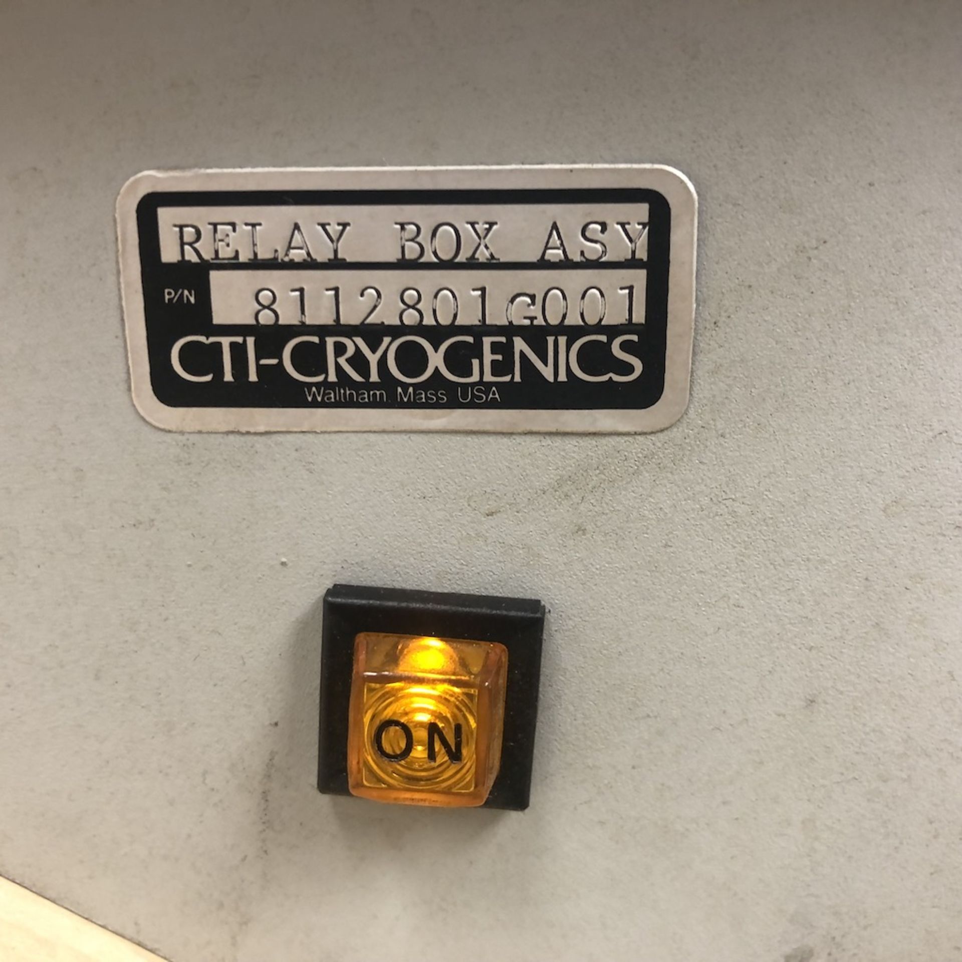 CTI CRYOGENICS HELIX TECHNOLOGY CORPORATION 8112801G001 RELAY BOX ASSEMBLY - Image 2 of 5