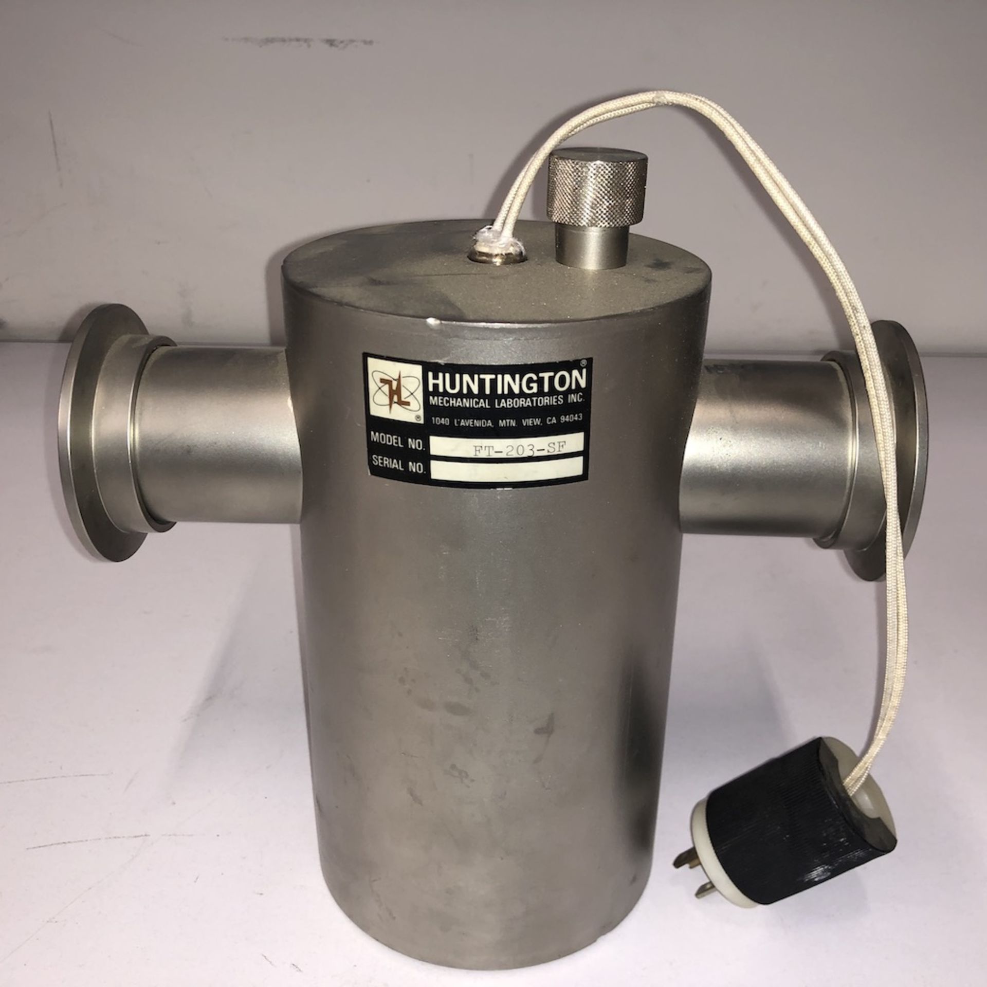 QTY OF 2 ITEMS: HUNTINGTON MECHANICAL LABORATORIES FT-203-SF MOLECULAR SIEVE TRAP, RIAL VACUUM - Image 7 of 11