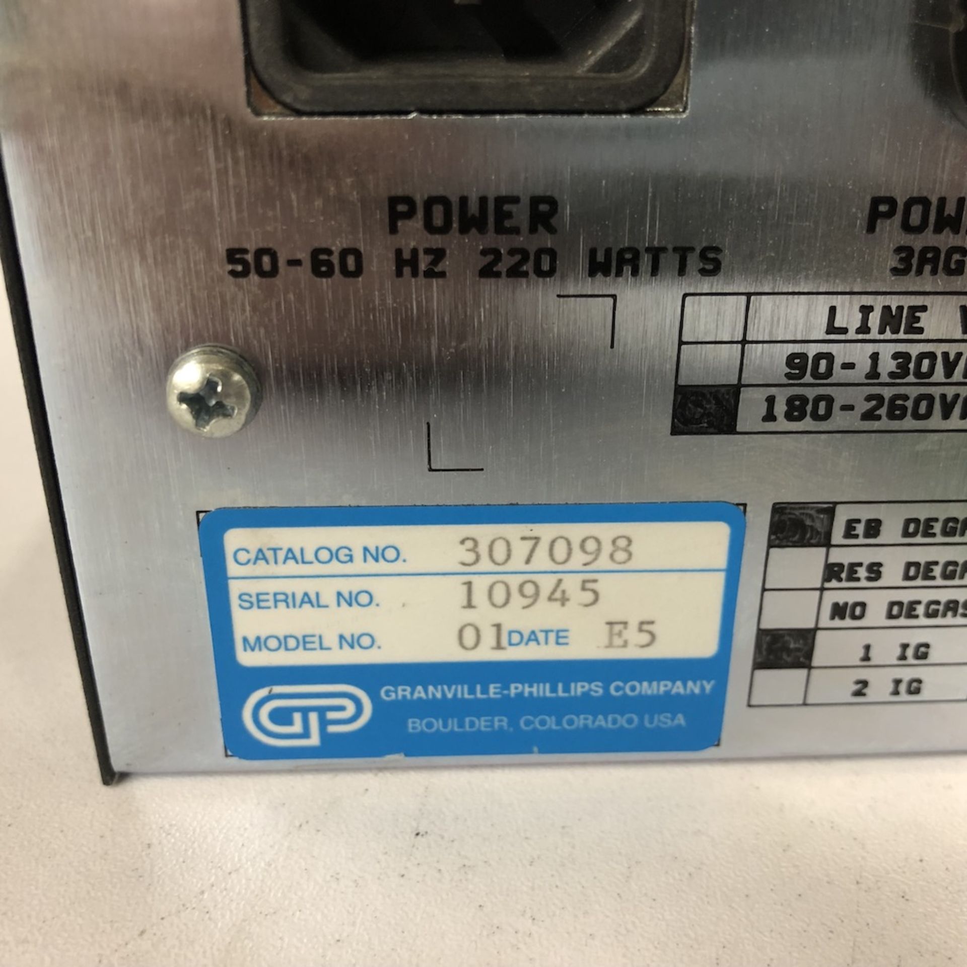 ISA RIBER JBA 307 S0 GRANVILLE-PHILLIPS 307 VACUUM GAUGE CONTROLLER - Image 6 of 6