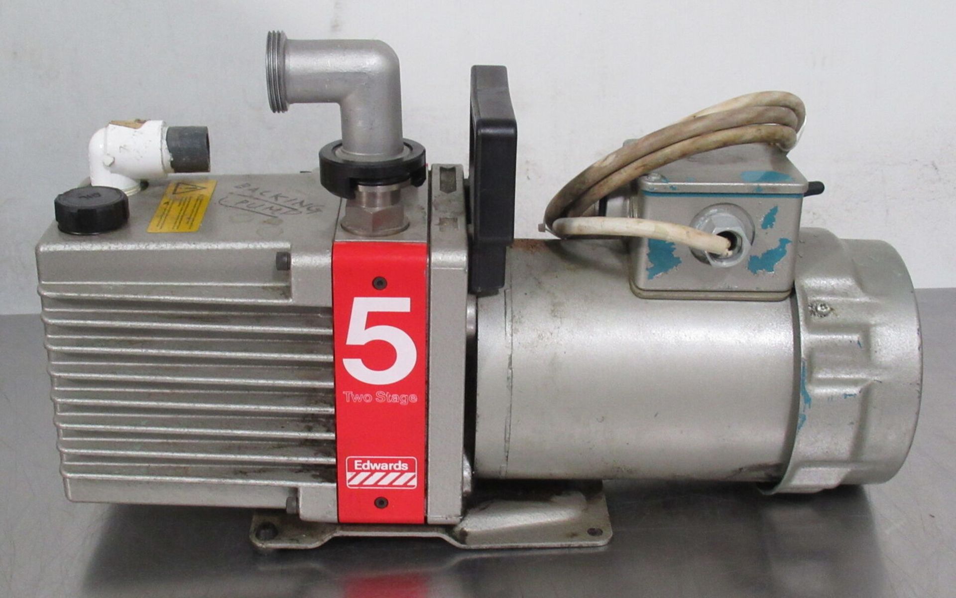 Edwards E2M5 Two Stage Rotary Vane Vacuum Pump - Gilroy - Image 3 of 4