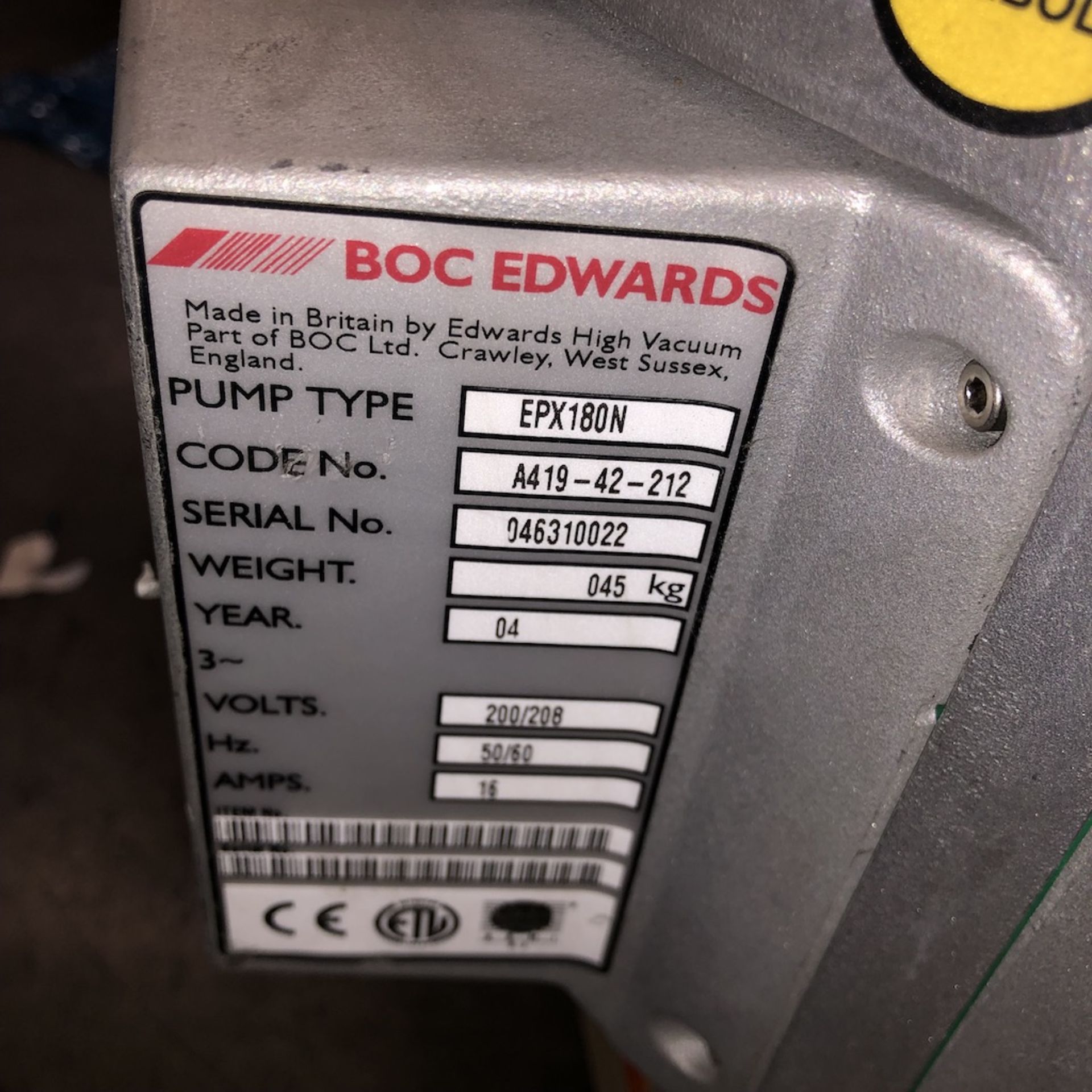 EDWARDS EPX180N DRY PUMP #046310022 - Image 2 of 7