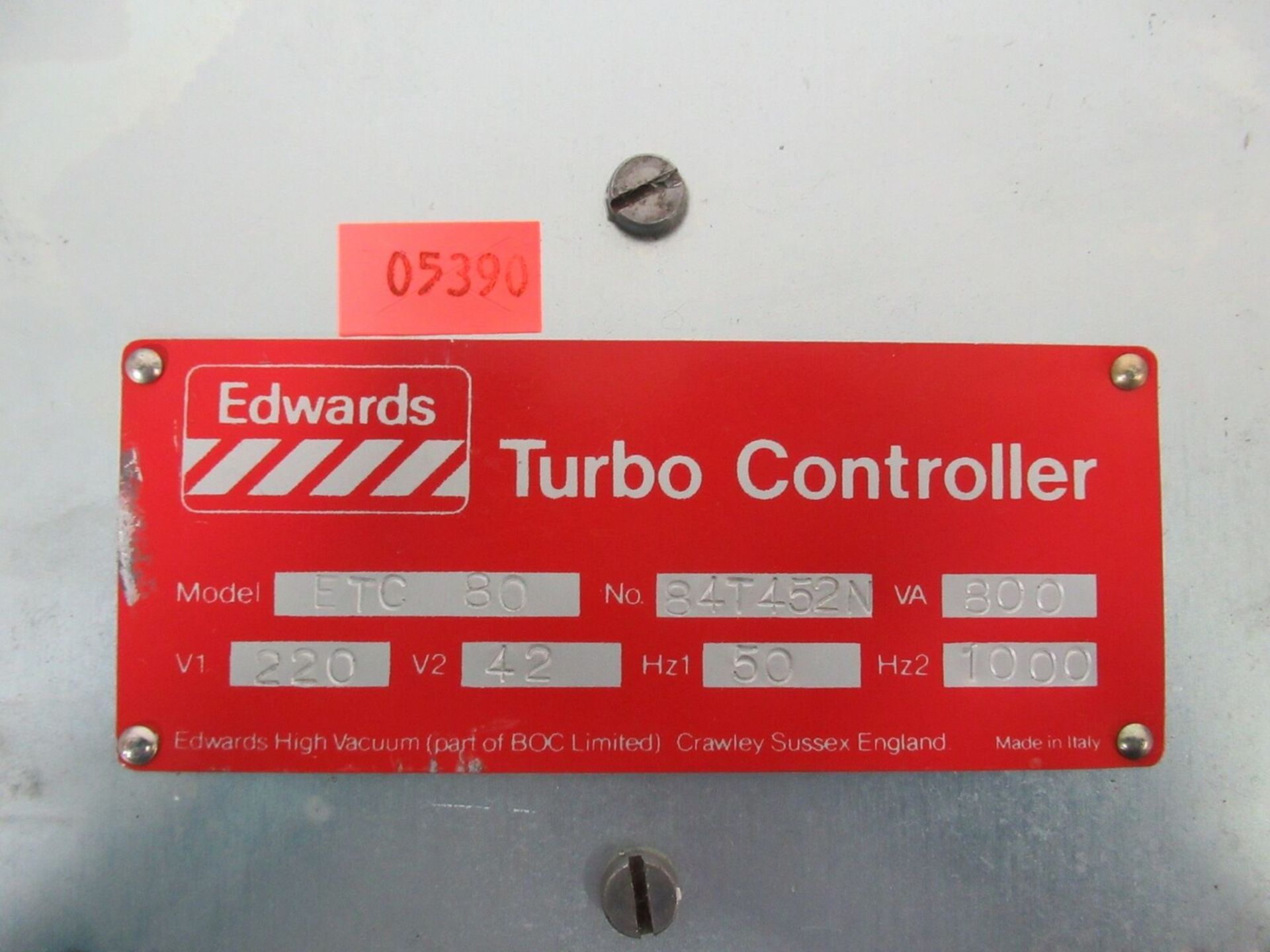 Edwards ETC-80 Turbo Pump Controller - Gilroy - Image 6 of 6