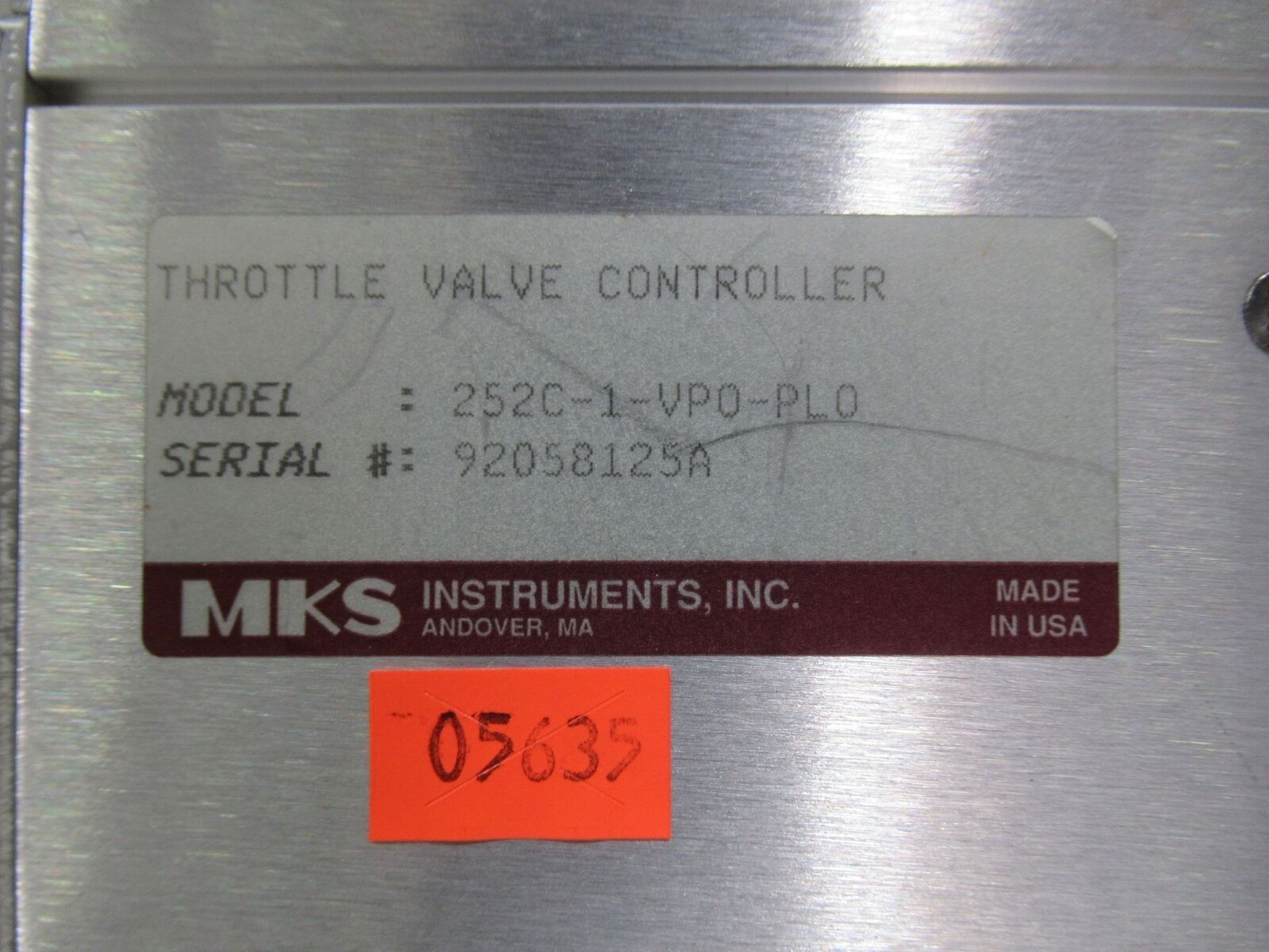 MKS Type 252 Exhaust Valve Controller 252C-1-VPO-PLO - Gilroy - Image 5 of 5