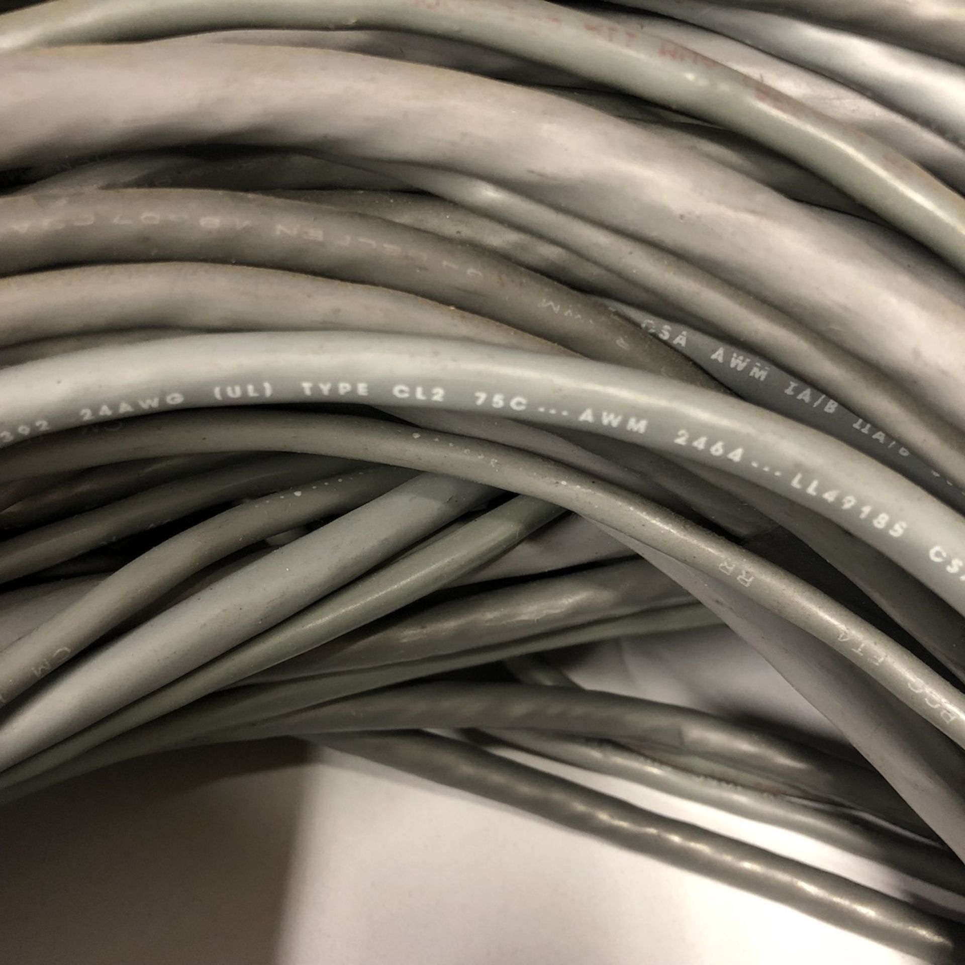 QTY OF 6 ITEMS: MANHATTAN ELECTRIC CABLE 24AWG (UL) TYPE CL2 75C AWM 2464 LL49185 SHIELDED CABLE, - Image 11 of 19